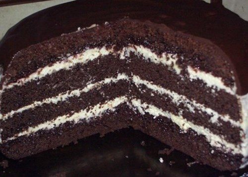 Торт «Шоколад на кипятке» фото