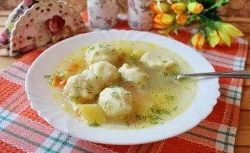 Белорусские клецки для супа
