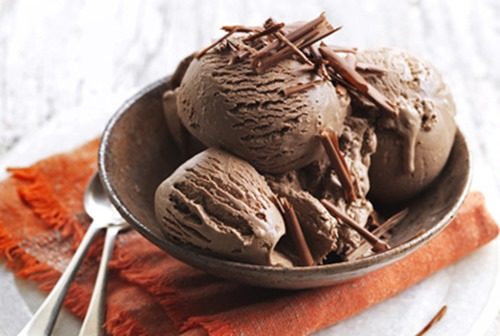 Шоколадное мороженое фото